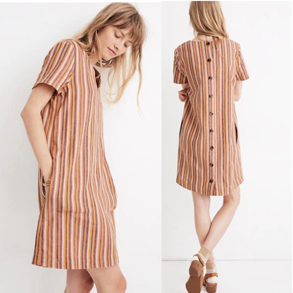 NWT Madewell Button Back Easy Dress